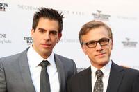 Eli Roth and Christoph Waltz at the Cinema Society and Hugo Boss screening of "Inglourious Basterds."