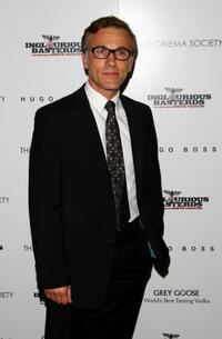 Christoph Waltz at the Cinema Society and Hugo Boss screening of "Inglourious Basterds."