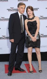 Christoph Waltz and Melanie Laurent at the German premiere of "Inglourious Basterds."