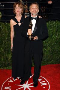 Judith Holste and Christoph Waltz at the 2010 Vanity Fair Oscar party.
