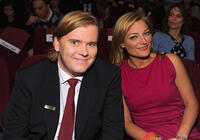 Mika Hotakainen and Lucy Walker at the International Documentary Association's 26th Annual Awards in California.