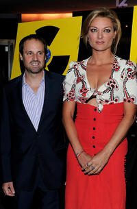 Jeff Skoll and Lucy Walker at the premiere of "Countdown To Zero."
