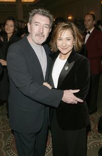Gwan Grainger and his wife Zoe Wannamaker at the Evening Standard Theatre Awards.
