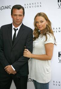 Polly Walker and James Purefoy at a cocktail reception to celebrate the DVD release of "Rome: The Complete Second Season."