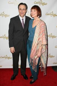John Bucchino and Karen Akers at the opening night of "A Catered Affair."