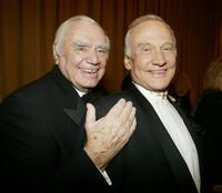 Ernest Borgnine and Buzz Aldrin at the World May Hear Awards Gala.