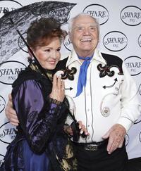 Ernest Borgnine and his wife Tova Traesnaes at 53rd Annual Boomtown Benefit.