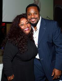 Chaka Khan and Malcolm-Jamal Warner at the USA TODAY Hollywood Hero honoring Magic Johnson.