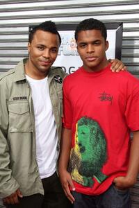 Christopher Warren Sr. and Chris Warren Jr. at the DVD premiere of "Balls of Fury."