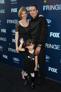 Kiersten Warren and Kirk Acevedo at the premiere party of FOX's "Fringe."
