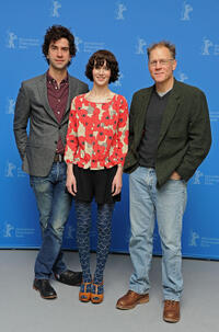 Hamish Linklater, Miranda July and David Warshofsky at the photocall of "The Future" during the 61st Berlin International Film Festival.
