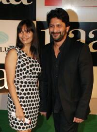 Maria and Arshad Warsi at the premiere of "Paa."