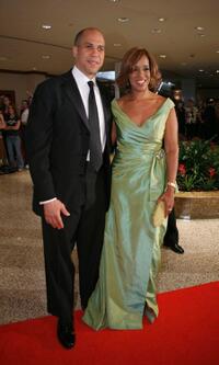 Cory Booker and Gayle King at the White House Correspondents Association Dinner.