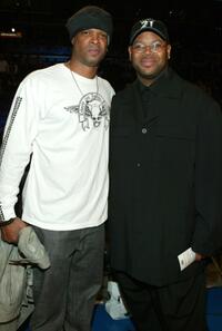 Damon Wayans and Jimmy Jam at the 2004 NBA All-Star Game.