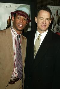 Marlon Wayans and Tom Hanks at the private screening of "The Ladykillers."
