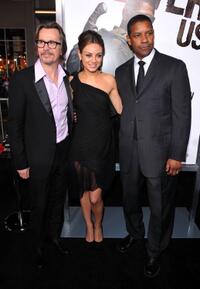 Gary Oldman, Mila Kunis and Denzel Washington at the California premiere of "The Book Of Eli."