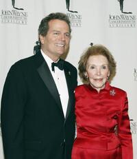 Patrick Wayne and Nancy Reagan at the John Wayne Cancer Institute Auxiliary's 21st Annual Odyssey Ball.