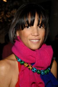 Veronica Webb at the cocktail party co-hosted with Donna Karan.