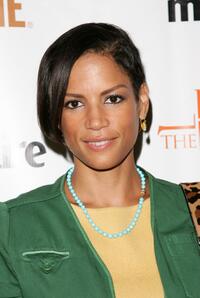 Veronica Webb at the New York premiere of "The Tudors."