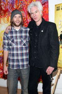 Mark Webber and producer Jim Jarmusch at the after party of the New York premiere of "Explicit Ills."