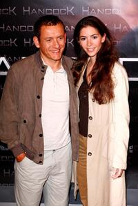 Dany Boon and his wife Yael Harris at the premiere of "Hancock."