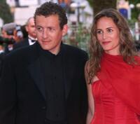 Dany Boon and his wife Judith GodrFche at the screening of "Roberto Succo" during the Palais des Festivals.