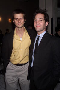 Frederick Weller and Paul Rudd at the opening night party of "The Shape of Things."