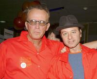 Peter Weller and Fisher Stevens at the 18th Annual Second Stage All-Star Bowling Classic.