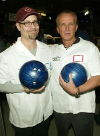 Terry Kinney and Peter Weller at the 17th Annual Second Stage All-Star Bowling Classic.
