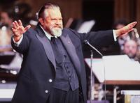 Orson Welles at the French film industry's 'Caesar' award ceremony.