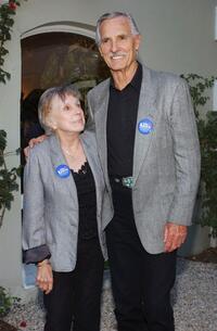 Dennis Weaver and his wife Gerry at the "Lift Evry Vote" Hollywood fundraiser for Democratic Presidential frontrunner John Kerry.