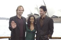Hugo Weaving, Jada Pinkett Smith and Keanu Reeves at the photo call of "The Matrix Revolution."