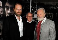 Hugo Weaving, Ron Meyer and Anthony Hopkins at the California premiere of "The Wolfman."