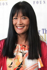 Suzanne Whang at the Voice for Animals Foundation's annual benefit with a "Laugh-In Reunion" in California.