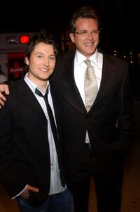 Leigh Whannell and Cary Elwes at the New York screening of "SAW."