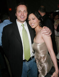 Director Bobby Farrelly and Wen Yann Shih at the New York premiere of "Stuck On You."