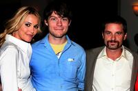 Leslie Bibb, Patrick Fugit and Shea Whigham at the after party of the premiere of "Wristcutters: A Love Story."