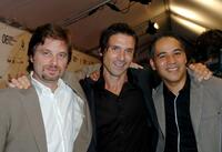 Shea Whigham, Frank Grillo and John Ortiz at the premiere of "Pride And Glory" during 2008 Toronto International Film Festival.