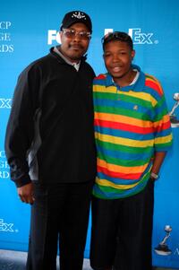 Dale and Denzel Whitaker at the 39th Annual NAACP Image Awards.