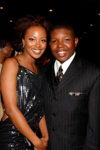 Eva Pigford and Denzel Whitaker at the 39th NAACP Image Awards.