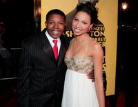 Denzel Whitaker and Jurnee Smollett at the premiere of "The Great Debaters."