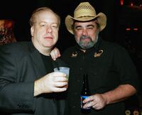 Director John Gulager and Duane Whitaker at the after party of the premiere of "Feast."