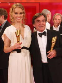 Nina Hoss and Elmar Wepper at the German Film Award 2008.