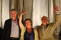 Horst Rehberg, Ursula Werner and Horst Westphal at the premiere of "Wolke 9."