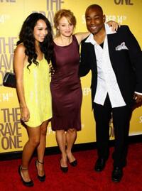 Zoe Kravitz, Jodie Foster and Dennis White at the premiere of "The Brave One."