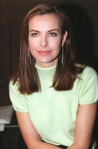Carole Bouquet at the Karl Lagerfeld's Haute Couture Spring-Summer 2000 collection.