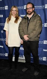 Kristen Wiig and Paul Giamatti at the premiere of "Pretty Bird" during the Sundance Film Festival.