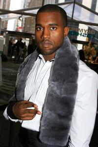 Kanye West at the Olympus Fashion week.