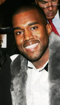 Kanye West at the Vera Wang Spring 2007 fashion show during the Olympus Fashion week.
