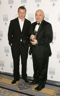 Samuel West and Anthony Minghella at the Laurence Olivier Awards.